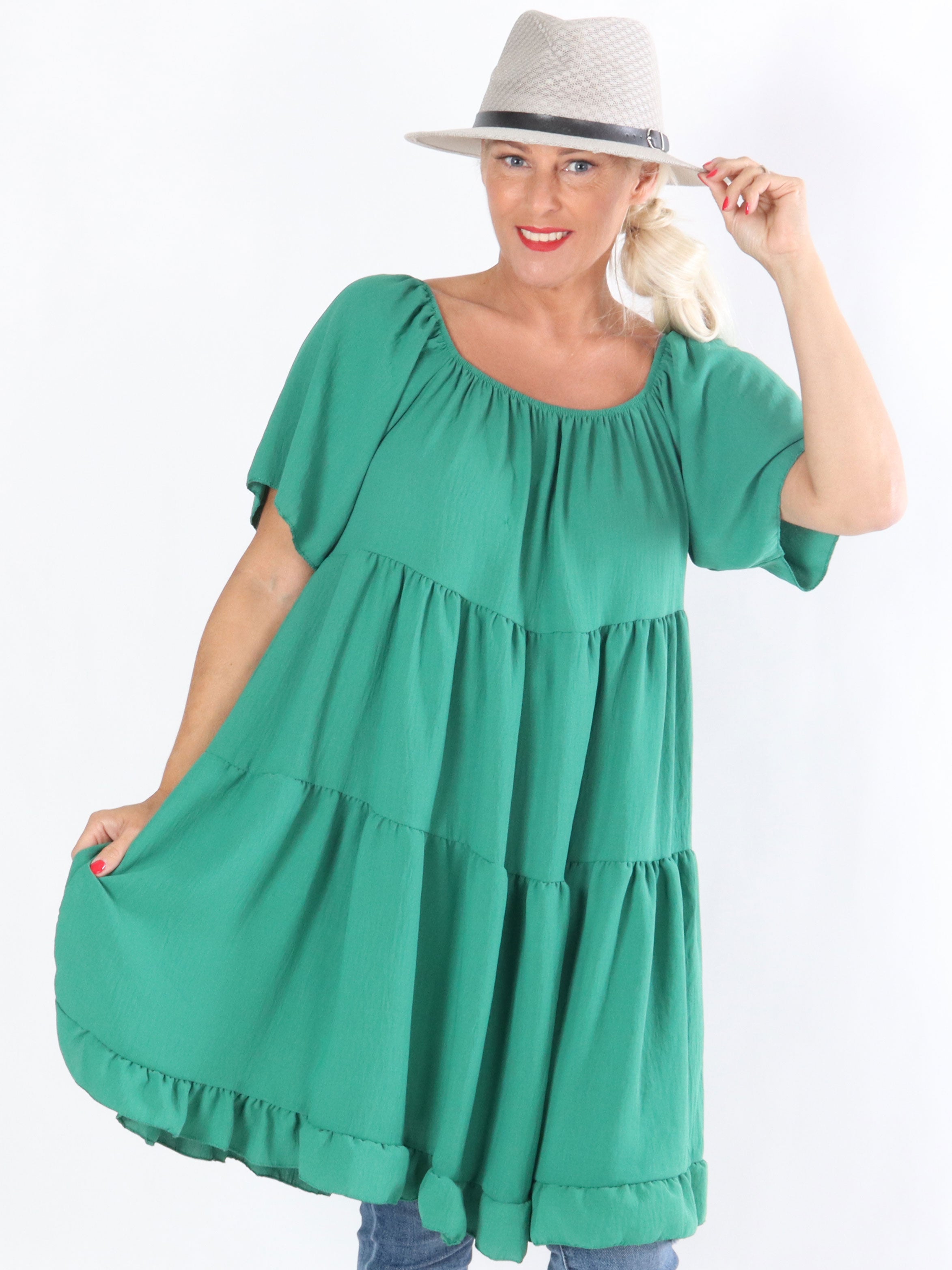 Babeth - Kjole med lag på lag look og flæser